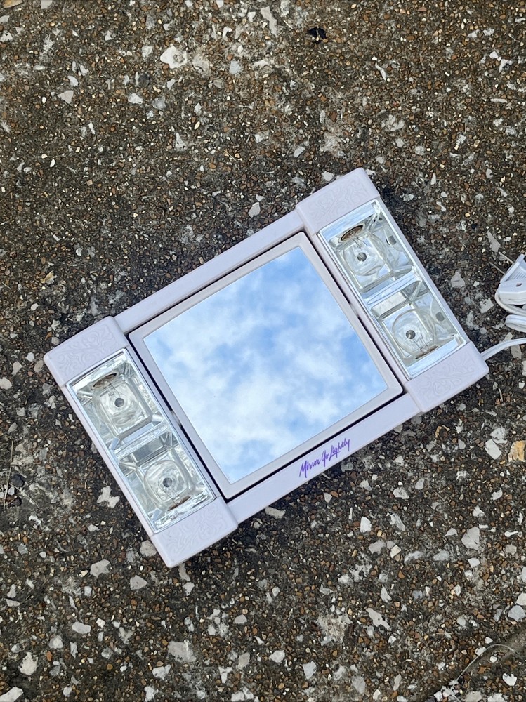 Vintage Windmere Mirror Go Lightly Two Sided Swivel Magnification Makeup Mirror
