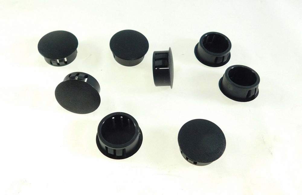 (8 PACK) 7/8" Locking Plastic Hole Plugs for .016"-.125" Panel LPB-.875