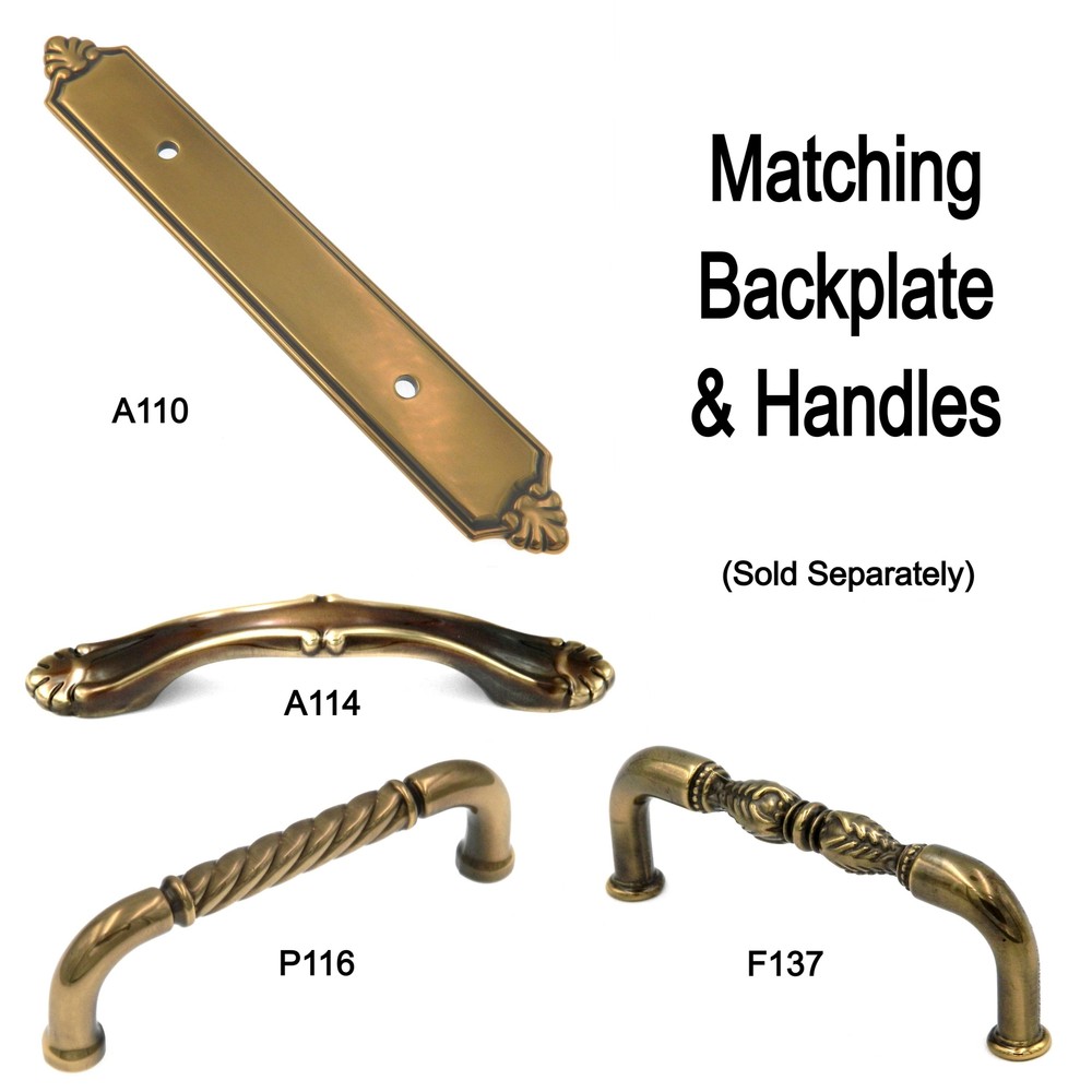 P116 Sherwood Antique 3"cc Solid Brass Handle Pulls Belwith Keeler Annapolis