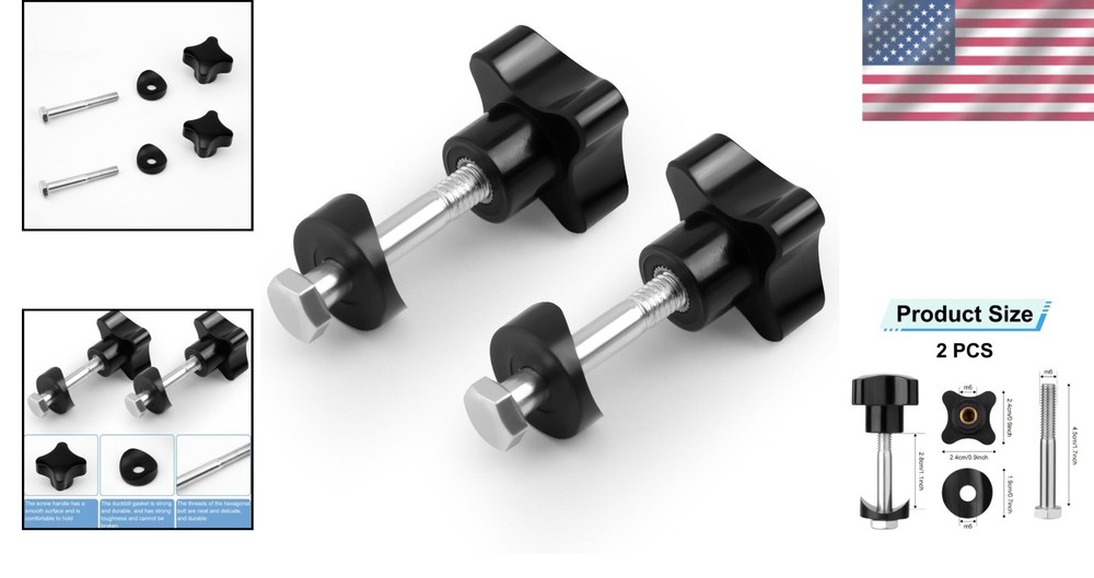 Adjustable Rollator Walker Knobs - 2 Sets with Screws and Washers Included