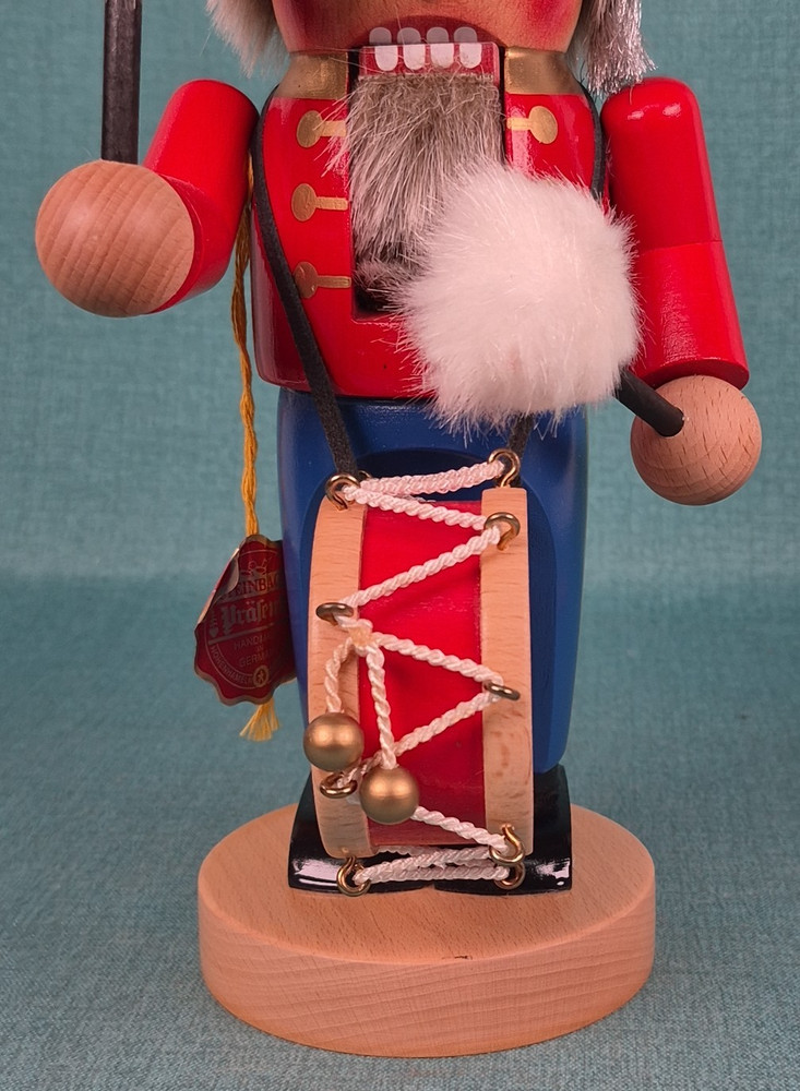 Steinbach Nutcracker Drummer ~ Hand Crafted in Germany ~ 12" Tall No Box