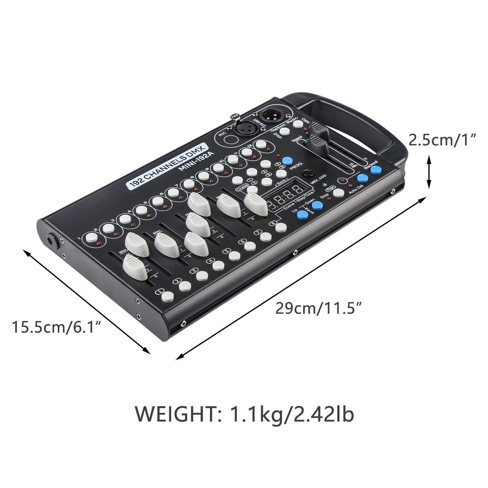 DMX Controller - 192 Channel DMX Light Controller for Lights