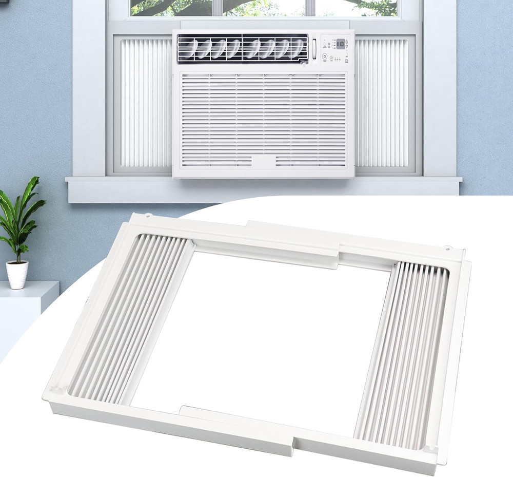 Window Air Conditioner Side Panel with Frame,AC Insulation Side Panels Curtain K