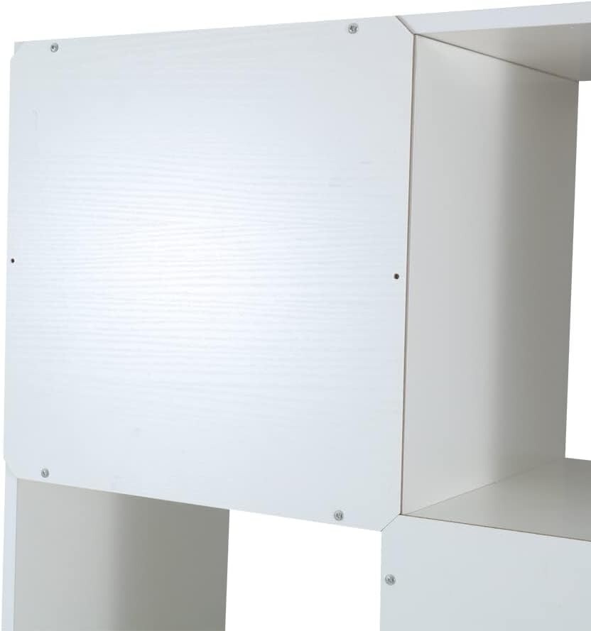 Basics Storage Cube Shelf Organizer, 9 Cubes, White