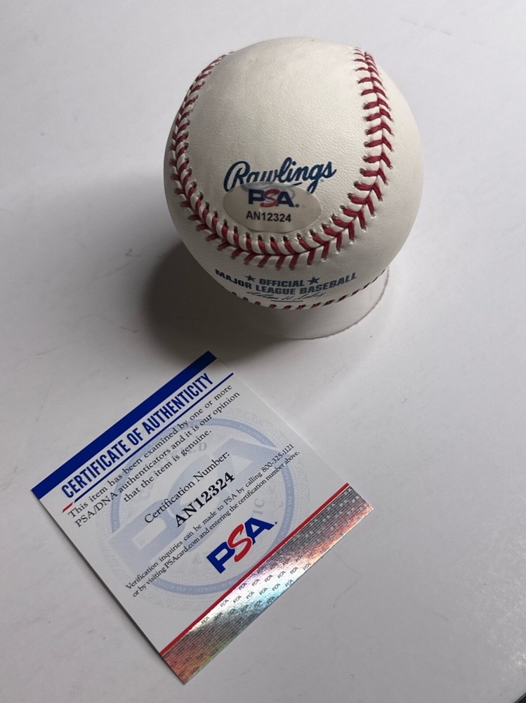 James Loney Signed ROMLB Dodgers Rays Baseball PSA AN12324