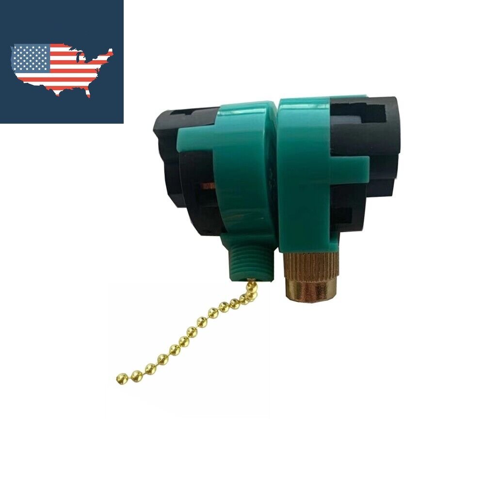 Zing Ear ZE-268S6 & ZE-208S6 Switch 4 Wire 3 Speed Pull Chain Control 125V/6A US