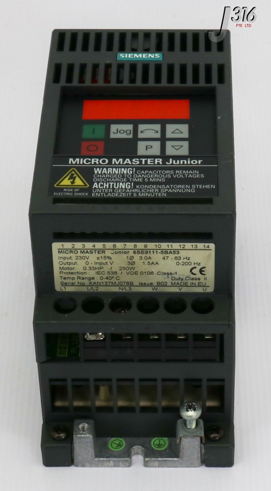 2484 SIEMENS MICRO MASTER JUNIOR, 230V 6SE9111-5BA53