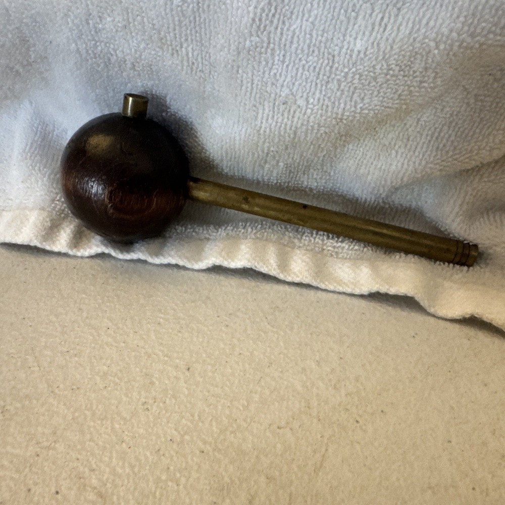 Vintage Muzzleloader Ball Starter Brass & Wood