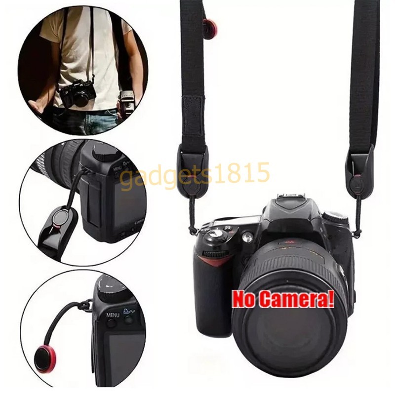 Camera Shoulder Strap Quick Release Buckles Adjustable DSRL SLR TLR Neck Strap