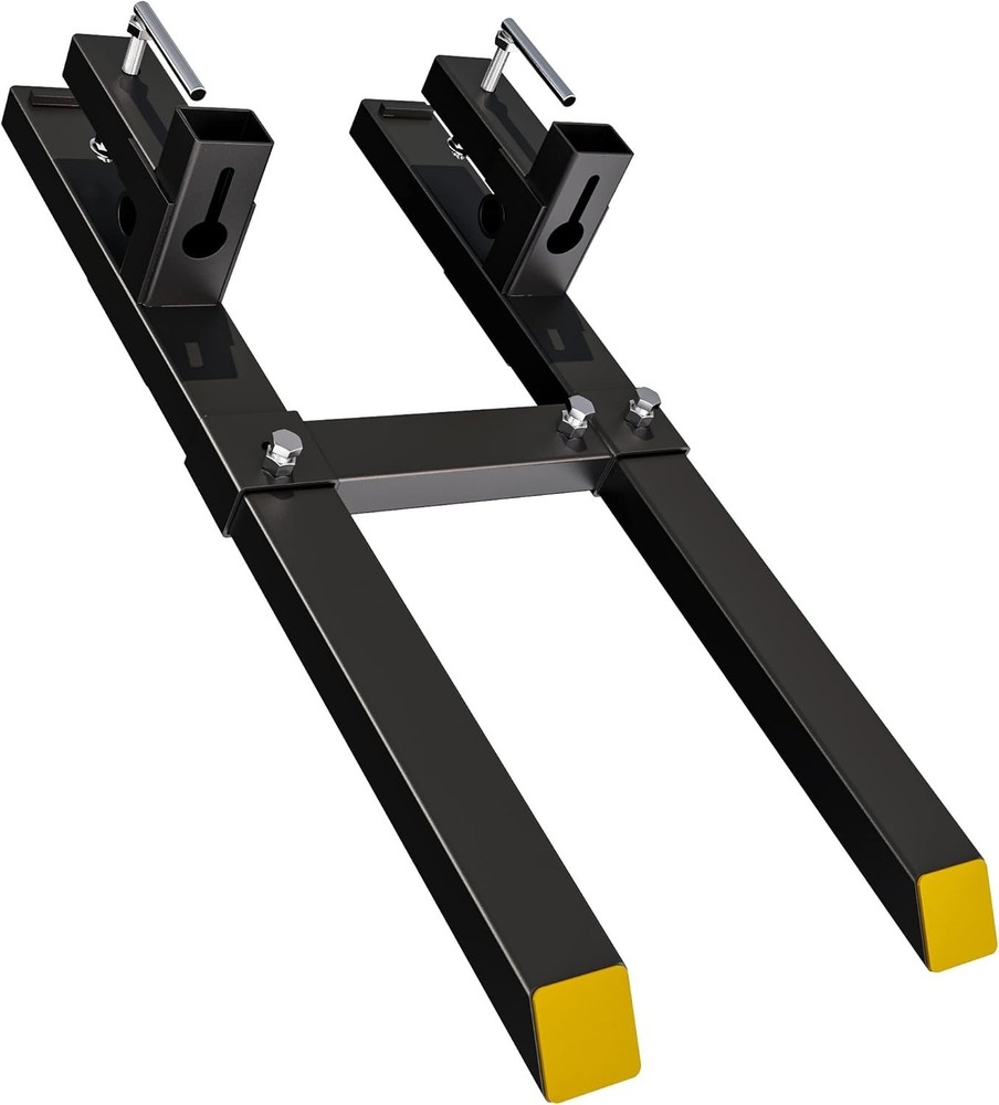 Versatile 2000lbs Bucket Fork with Adjustable Stabilizer for Safe Lifting Tasks