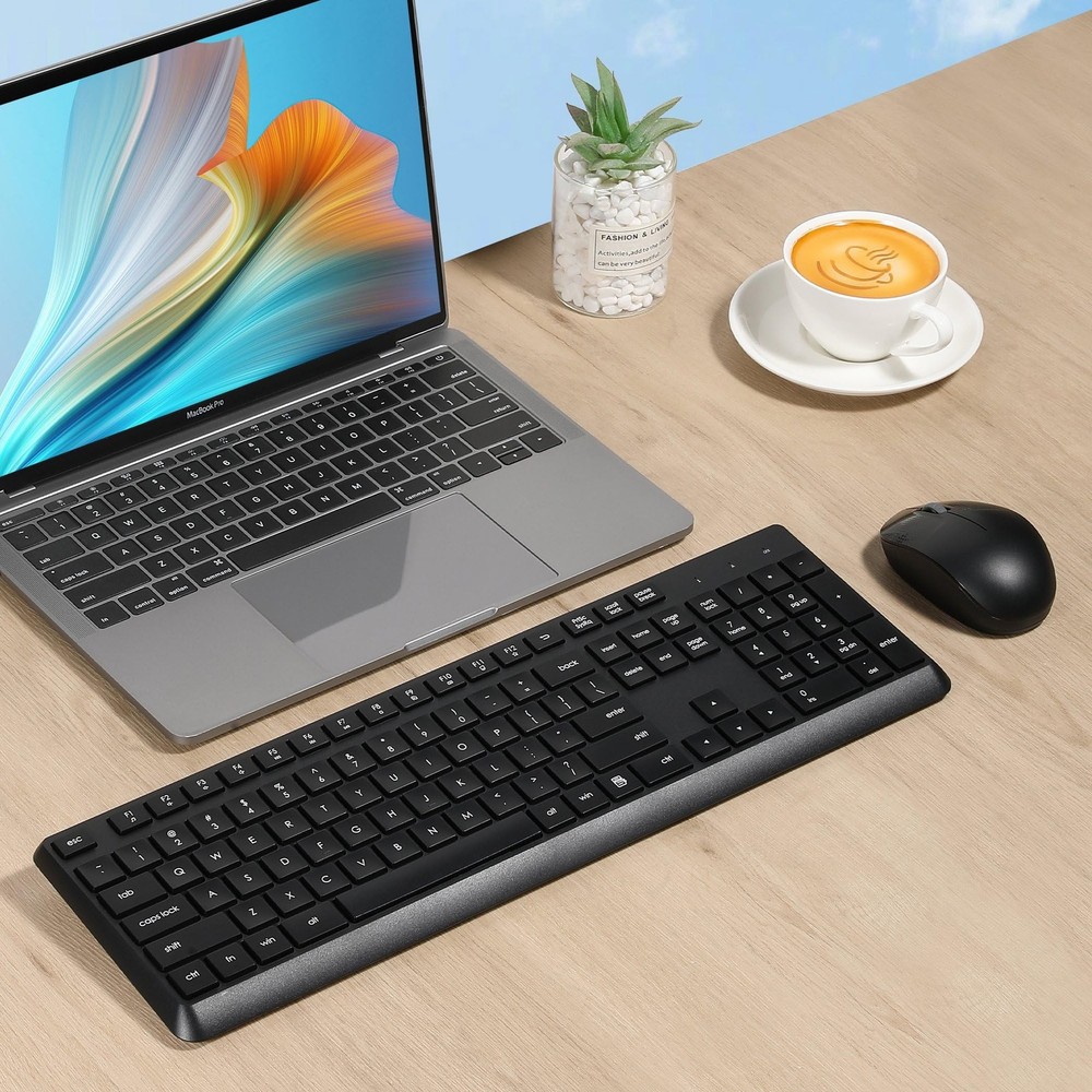 Wireless Keyboard and Mouse Combo for Office PC Keyboard and Mouse Set