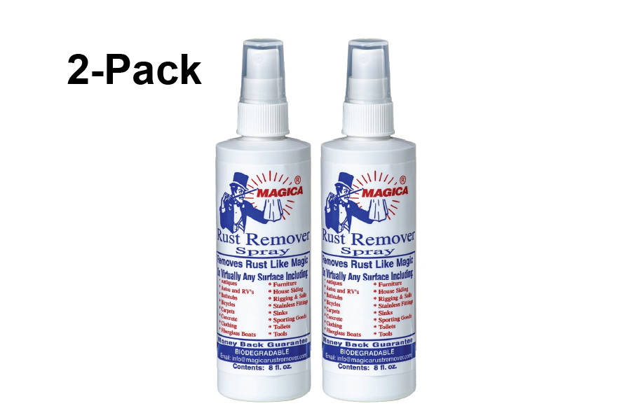 Magica Rust Remover Spray 8 Ounce Bottle 2-Pack