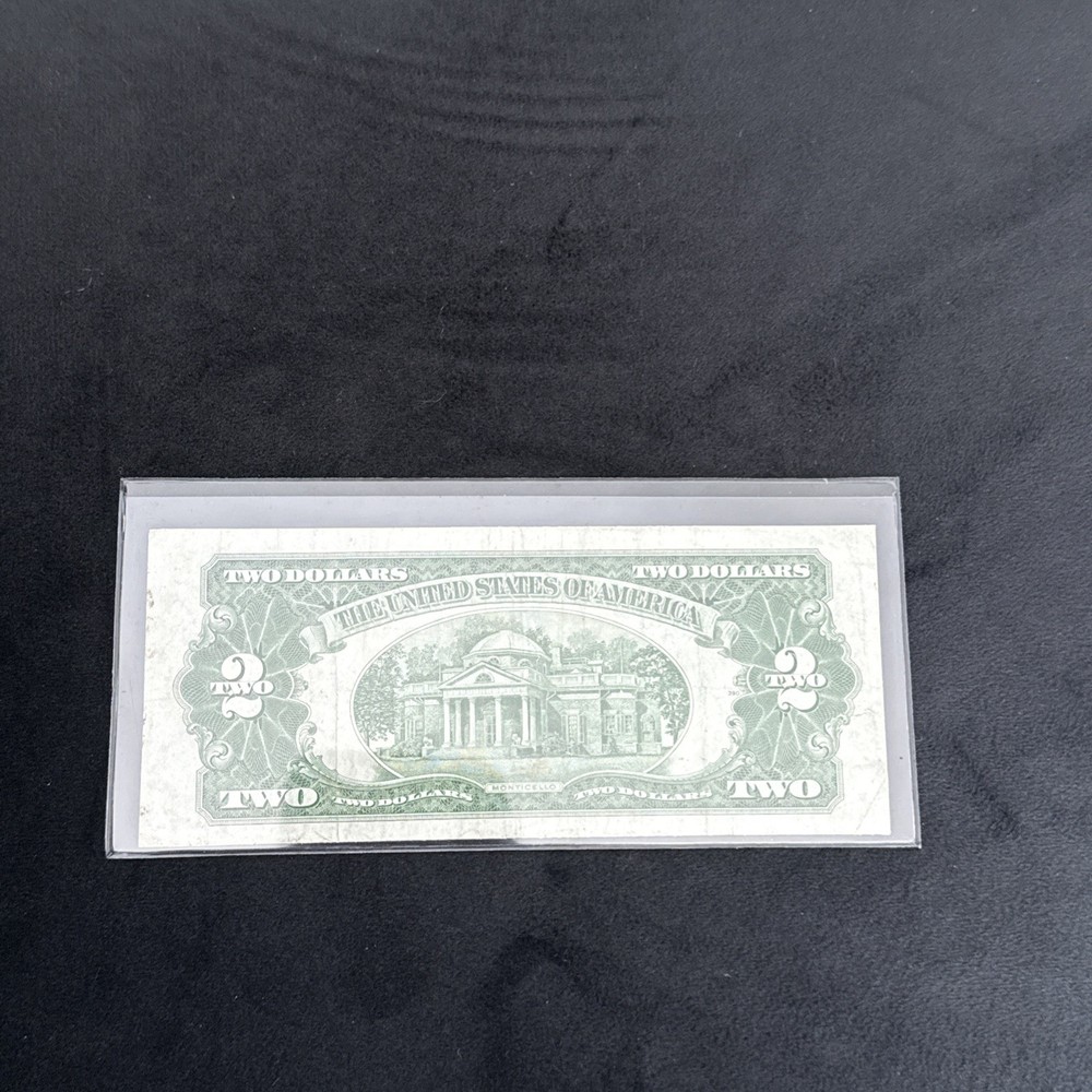 1928 G $2 Dollar Bill Yellow / Seal Note