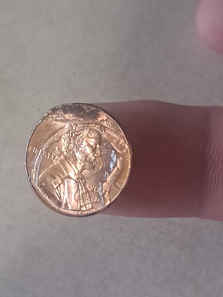 2007 D Penny with Dime Error