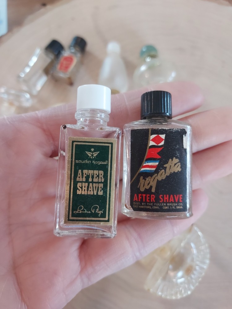 Vintage Mini Glass Perfume Bottles