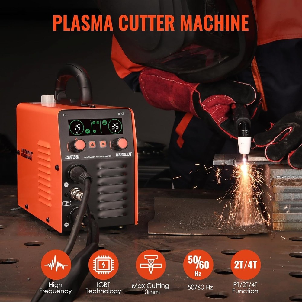 IGBT Inverter Plasma Cutter 110V - Perfect for Beginners with 2T/4T Function