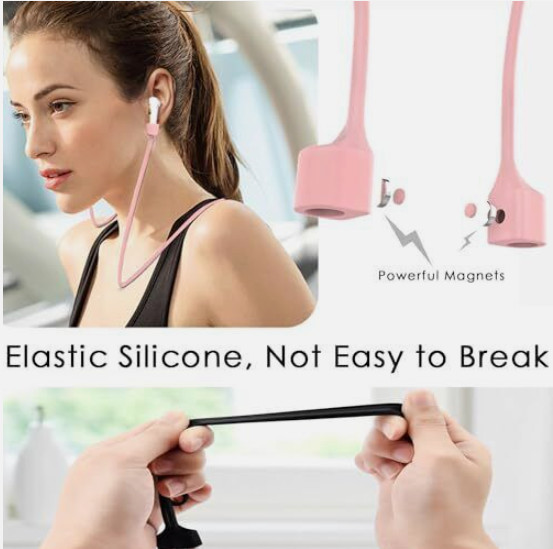 New Red Anti Lost Earphone Loop Strap String Headset Rope x AirPods all Models