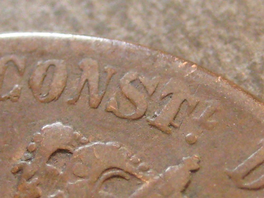 1879 OM Spain 10 Centimos - * Doubled Die Reverse * DDR Error - (P4505)