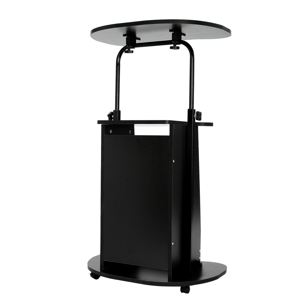 Portable Height Adjustable Presentation Stand with Rolling Wheels