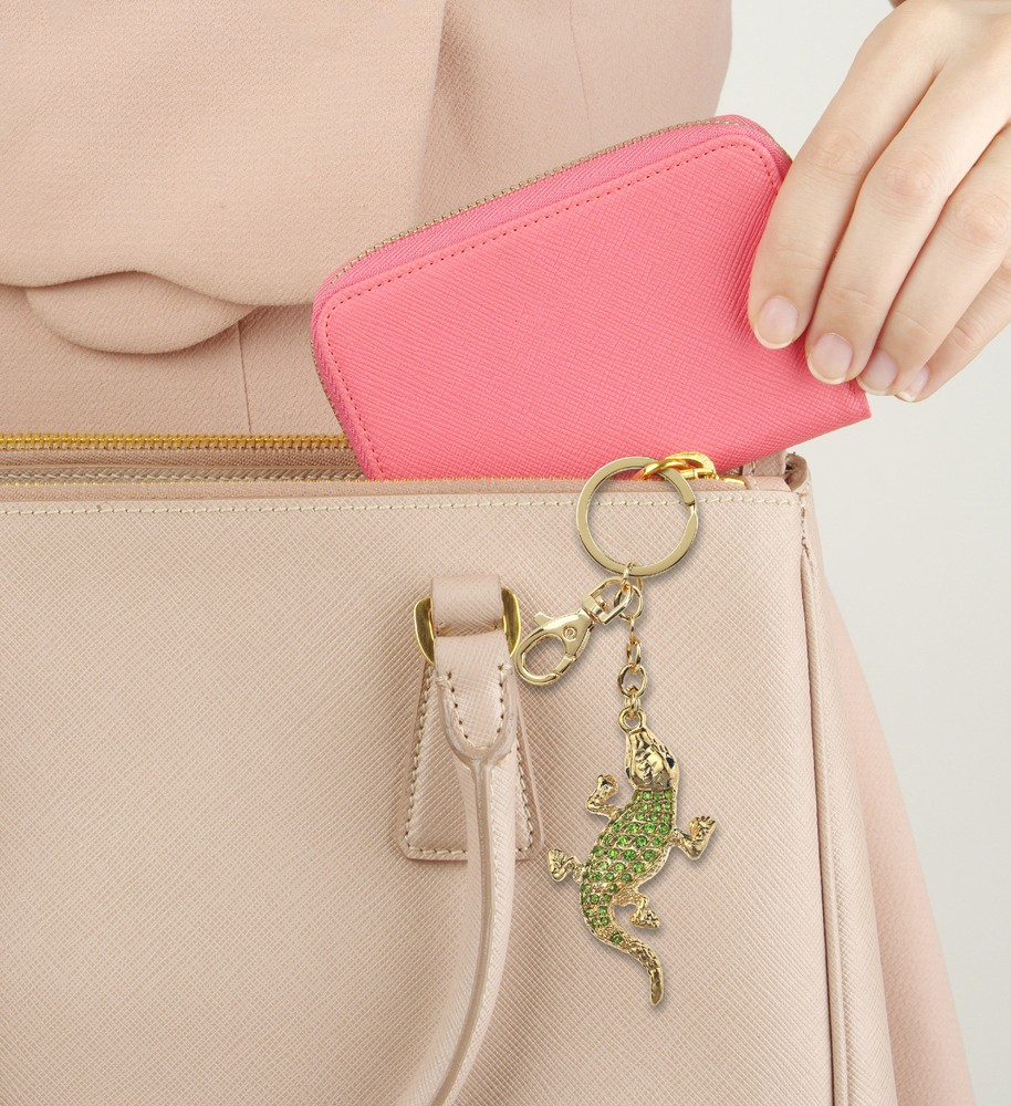 GOLD SPARKLING CHARMS - ALLIGATOR