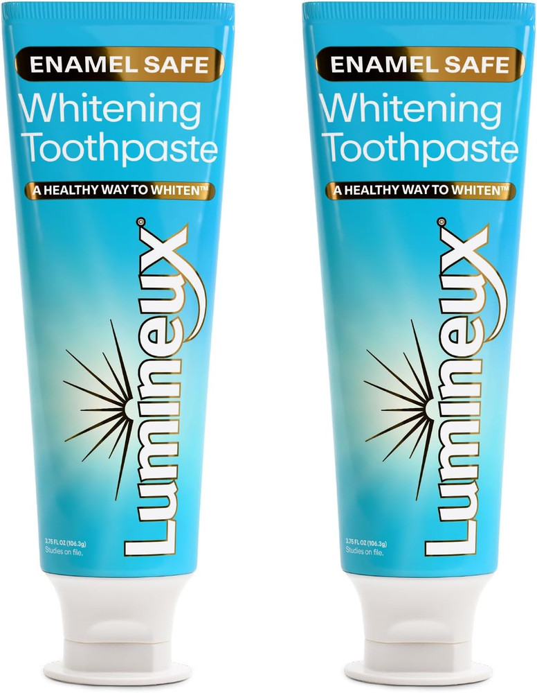 Teeth Whitening Toothpaste 2 Pack Peroxide Free Enamel Safe for Sensitive Whiter