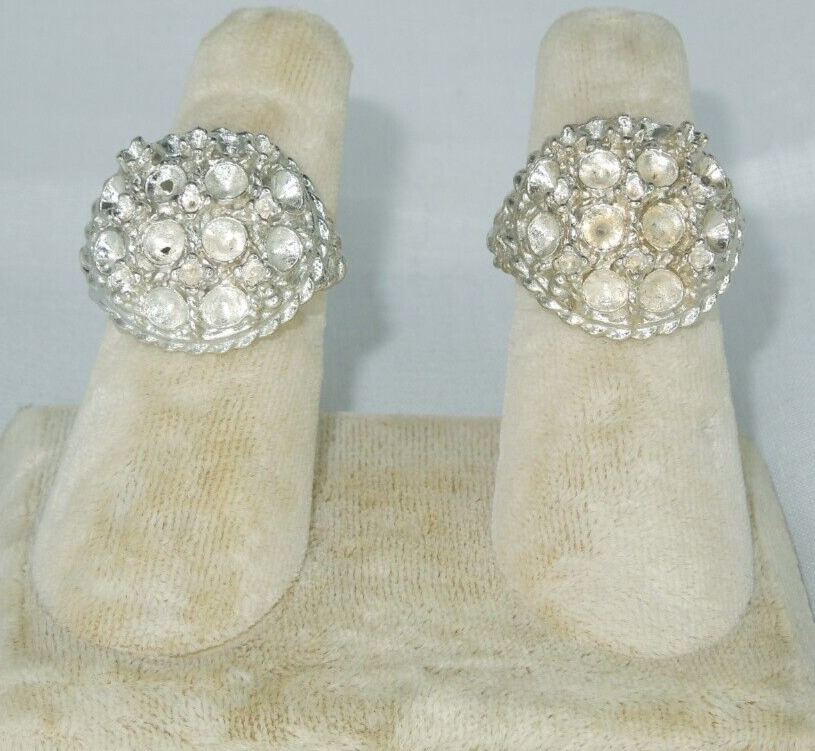 2 Ring Blanks Settings Cabochon Adjustable silver Plated Brass NEW 85V