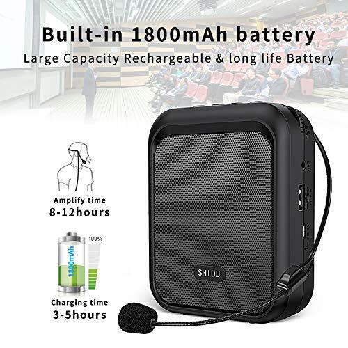 Portable PA Speaker Amplifier & Microphone System Bluetooth Rechargeable