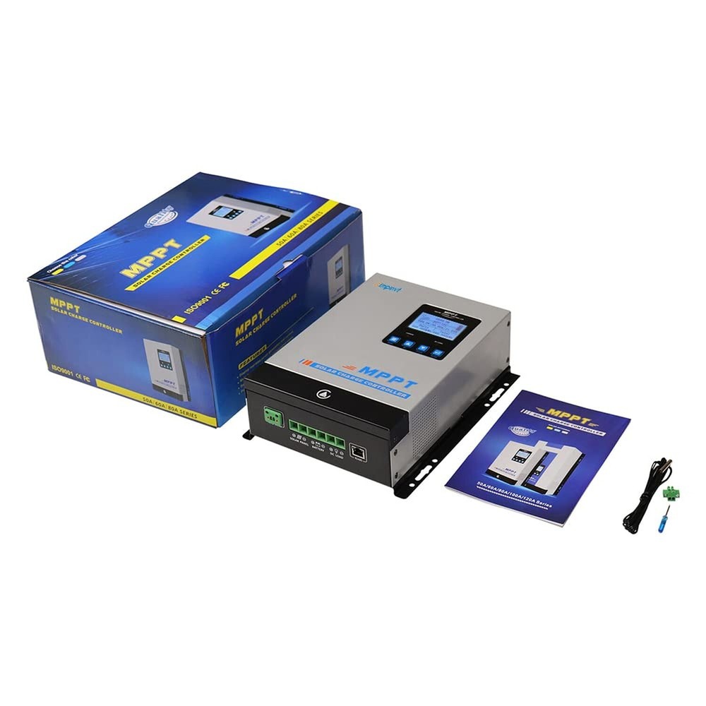 40A Solar Panel Charge Controller MPPT, Solar Battery Regulator 12v 24v 36v 4...