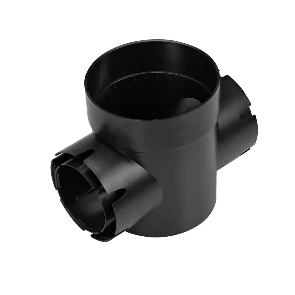 6 In. Spee-D Double-Outlet Drainage Catch Basin