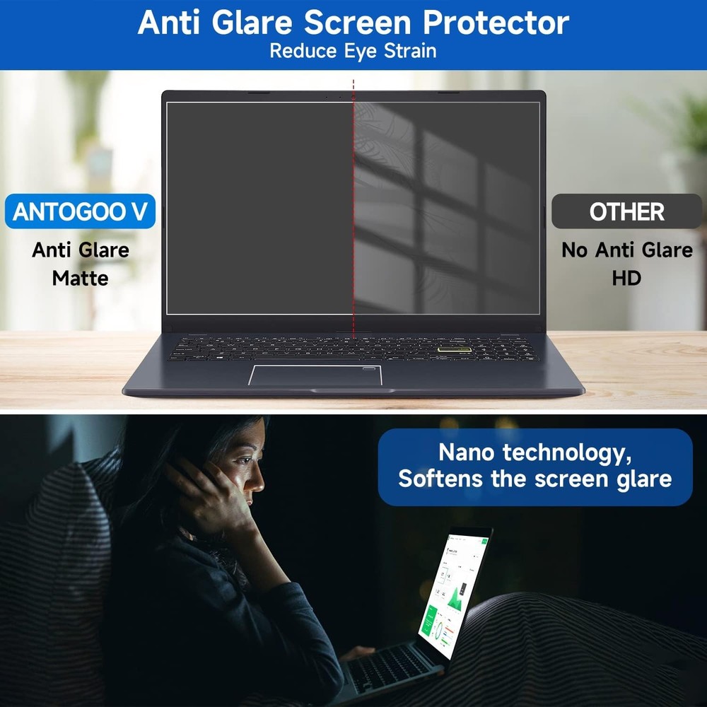 2 pack 15 6 inch laptop blue light screen protector anti glare