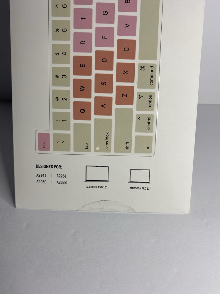 New, Gen Tek, Multicolor Silicone Keyboard Protector For MacBook Air.