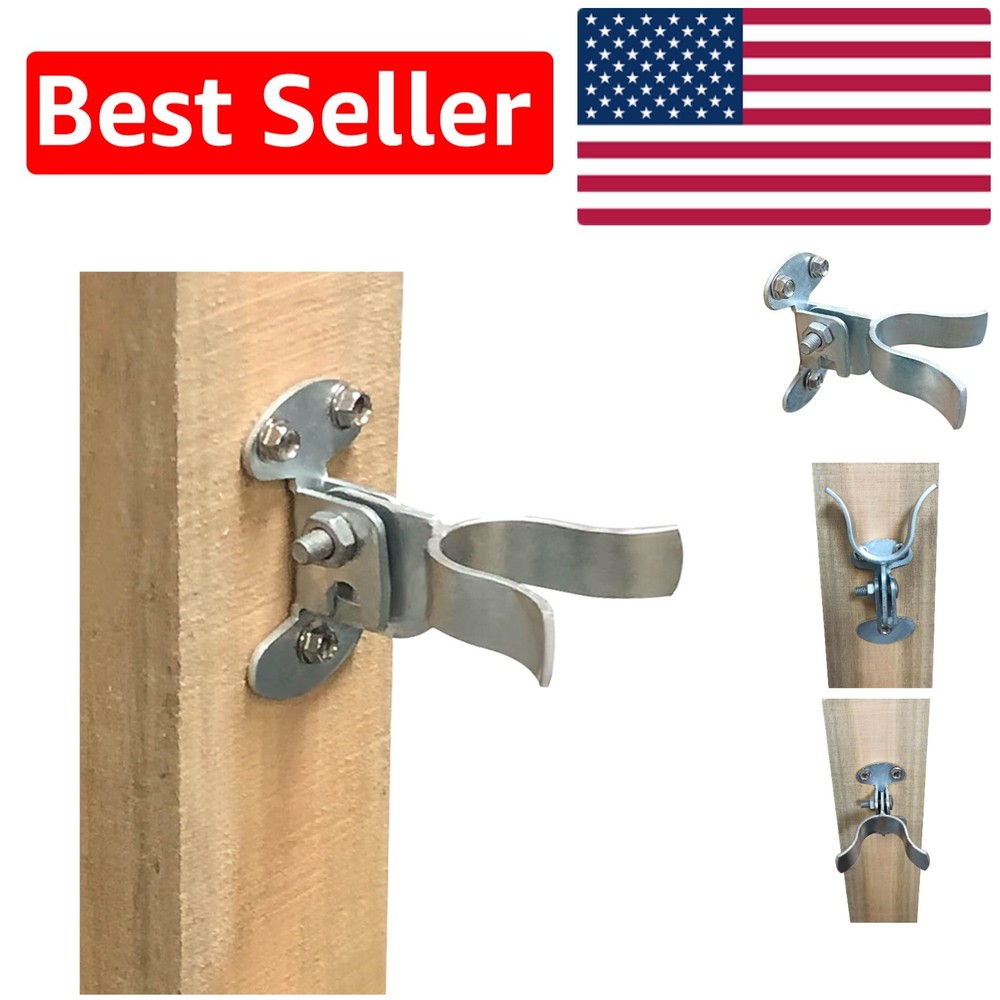 1-3/8" Alloy Steel Wall Mount Fork Gate Latch - Rust-Resistant Security Solution