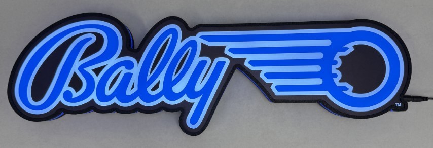 Bally Pinball Logo Pin-Sign Extra Large