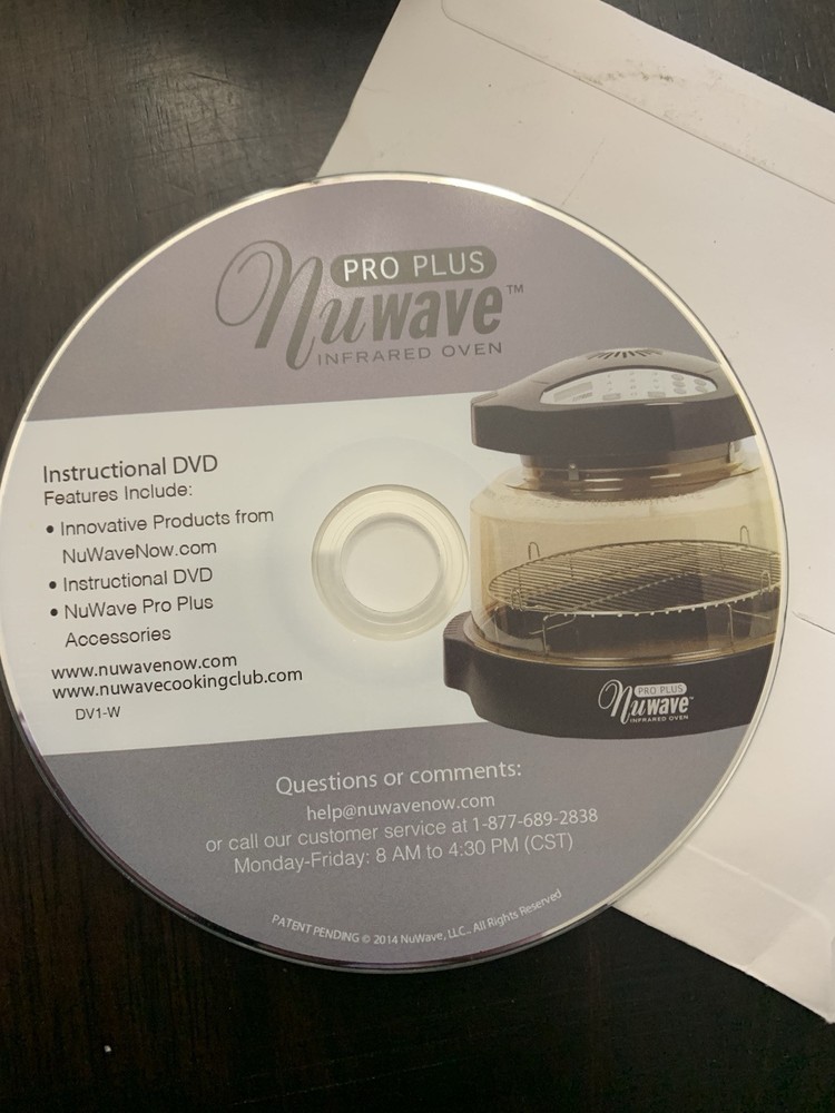 Nuwave Pro Plus Infrared Oven Instructional DVD