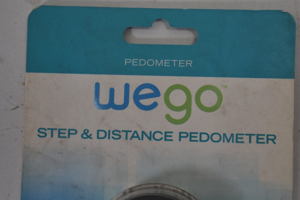 We Go Pedometer Step & Distance Use 2 Function Device Replacement Black 1049