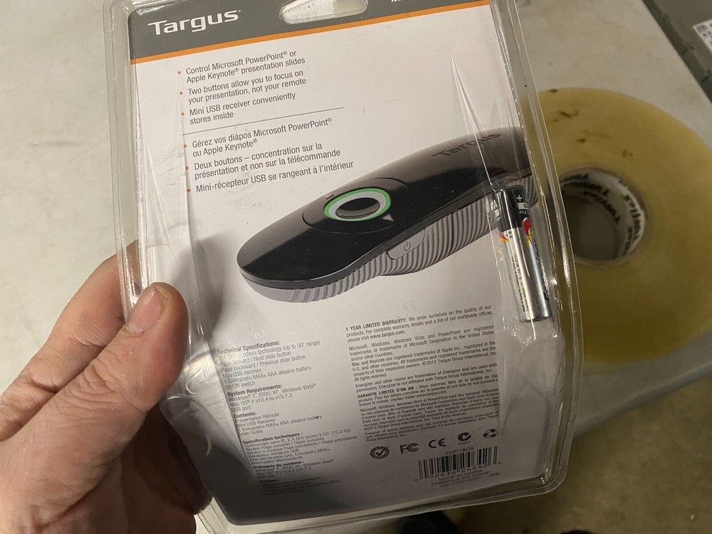 Targus AMP18CA Presentation Pointer Wireless-FREE SHIP!