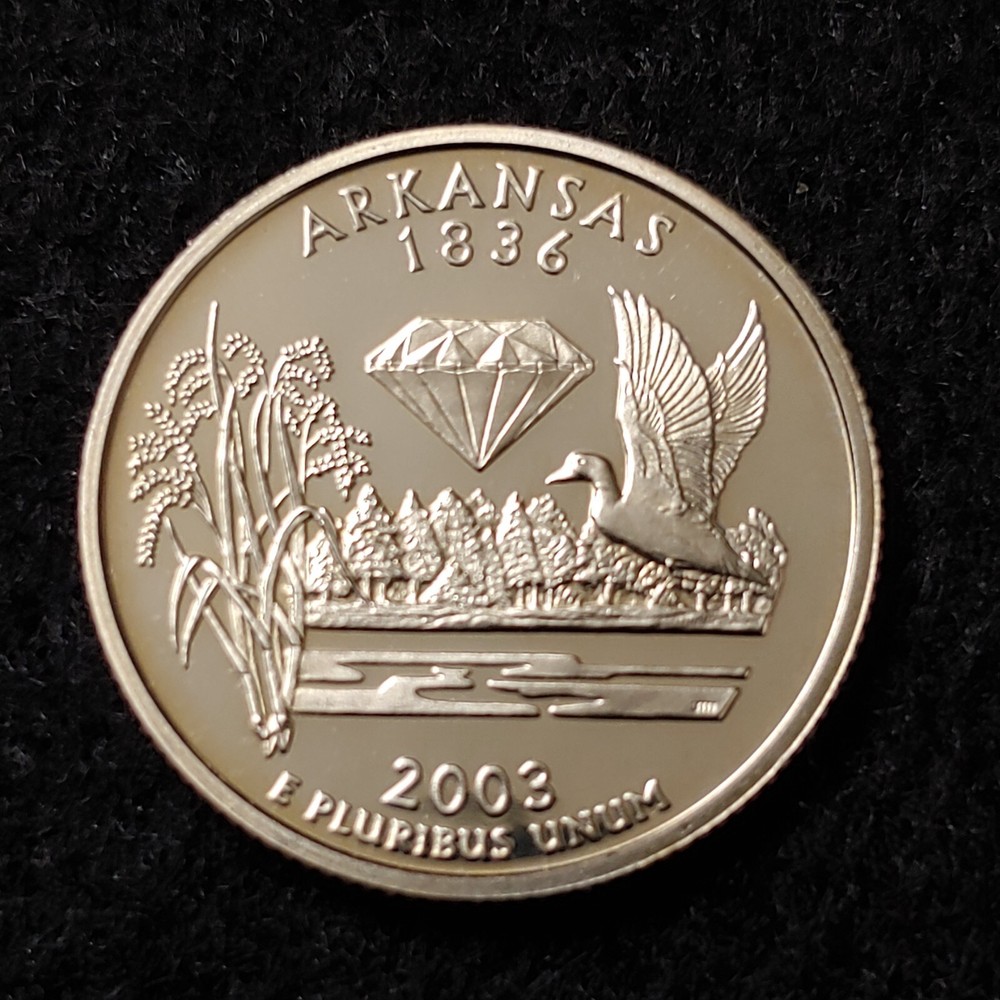2003-S Arkansas State Clad S Proof Quarter uncirculated