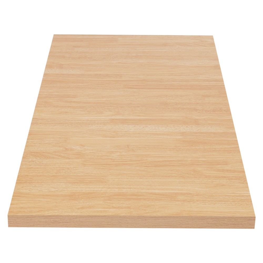 Wood Color Tabletop Rectangular Countertop Compatible With Various Table Leg