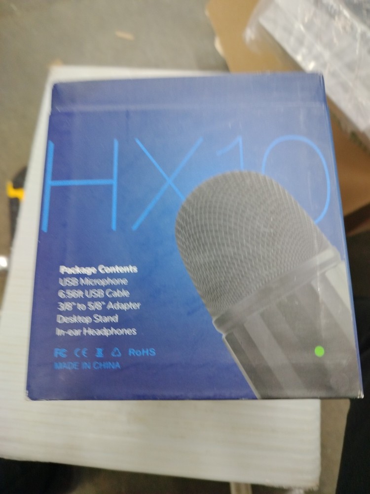 HX10 Podcast Mic - Condenser USB Microphone for Computer, Gaming, Recording, ...