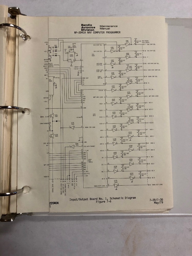 Bendix NCP-2040 NAV Programmer System Maintenance Manual 1979 Original