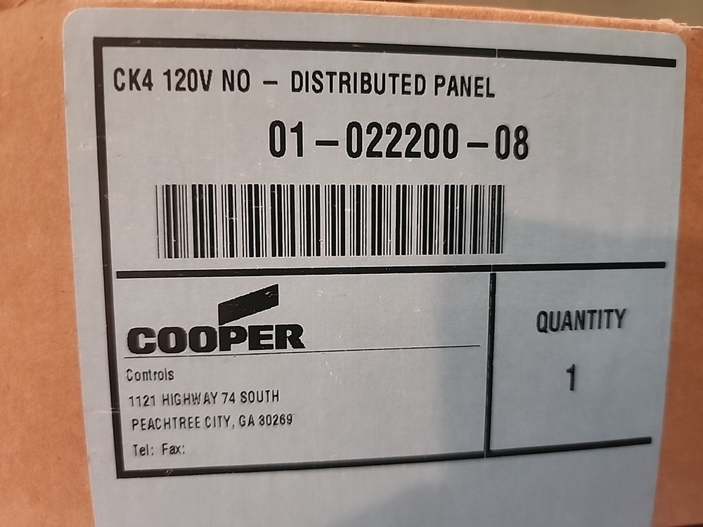 New Cooper Controls 01-022200-08 / GreenGate CK4-120NO, ControlKeeper 4