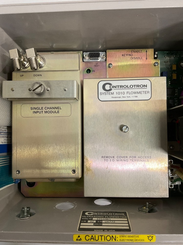 Controlotron System 1010 Flowmeter 1010AN1 w/ Single Channel Input Module