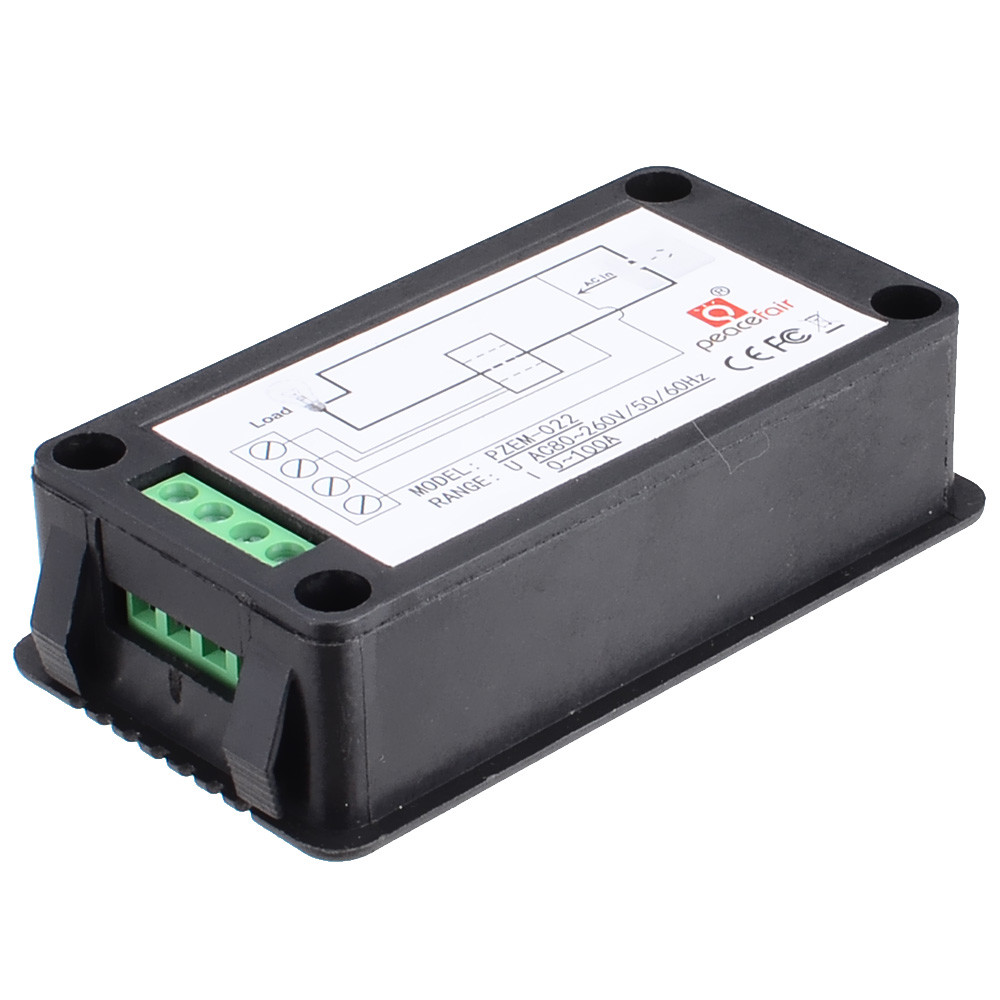 New 6 in 1 AC80-260V/100A Voltmeter Ammeter Power Factor Energy Frequency Meter