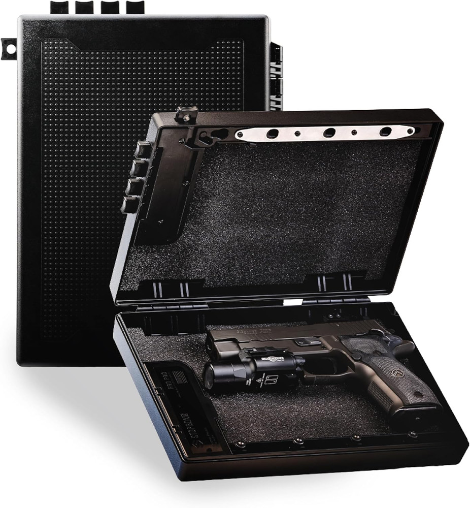 STOPBOX Gun Safe Alternative - Tactical Handgun Storage, Instant Access Portable
