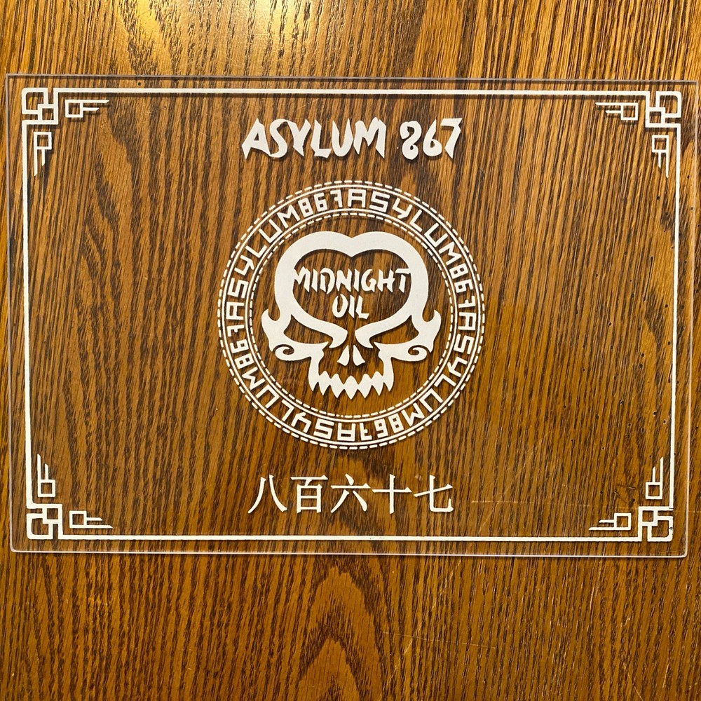 Asylum Cigar  Logo Plexiglass Display