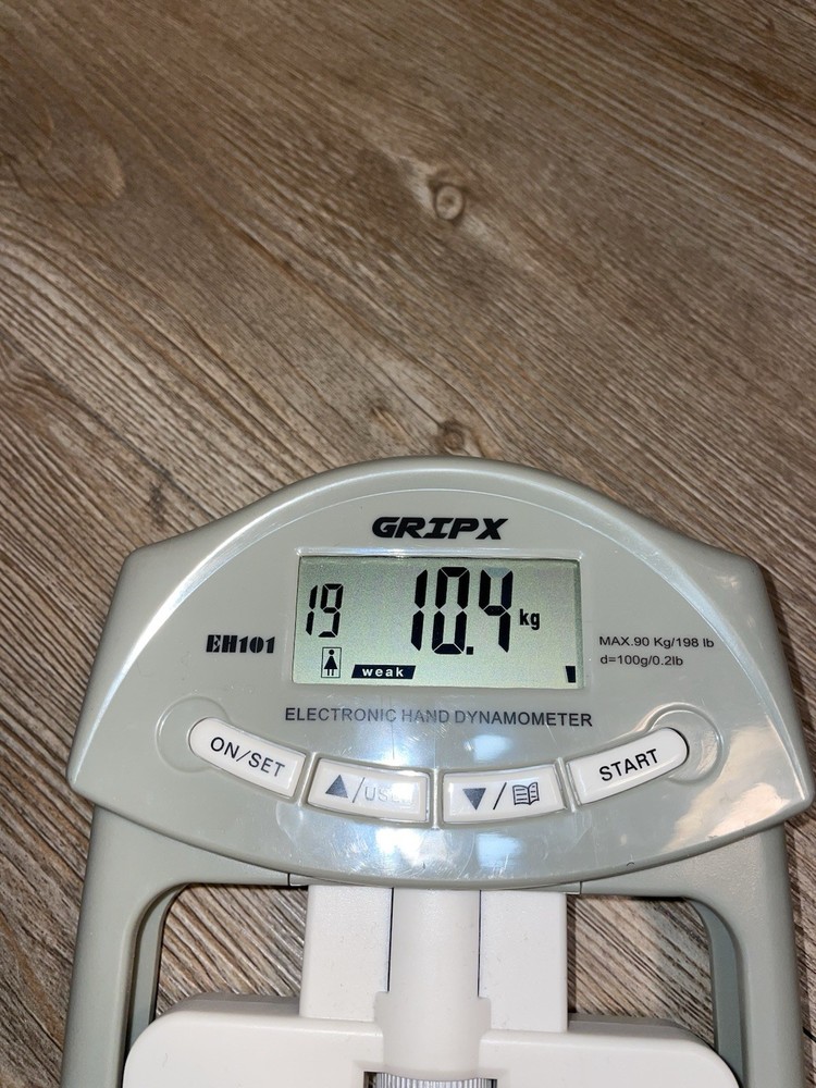 GRIPX Digital Hand Dynamometer Grip Strength Measurement Meter Auto Capturing