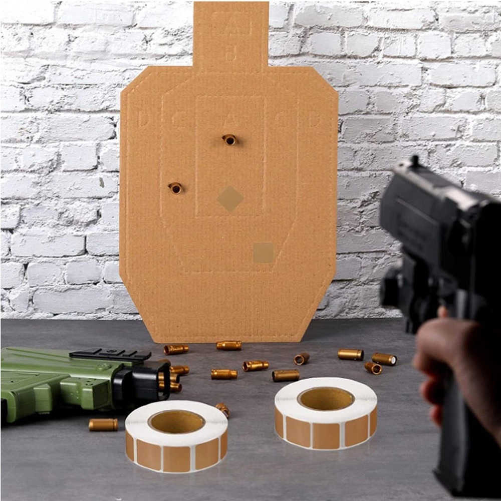 3 Rolls Action Target Paster Brown Square Repair Shooting Range Target Paster