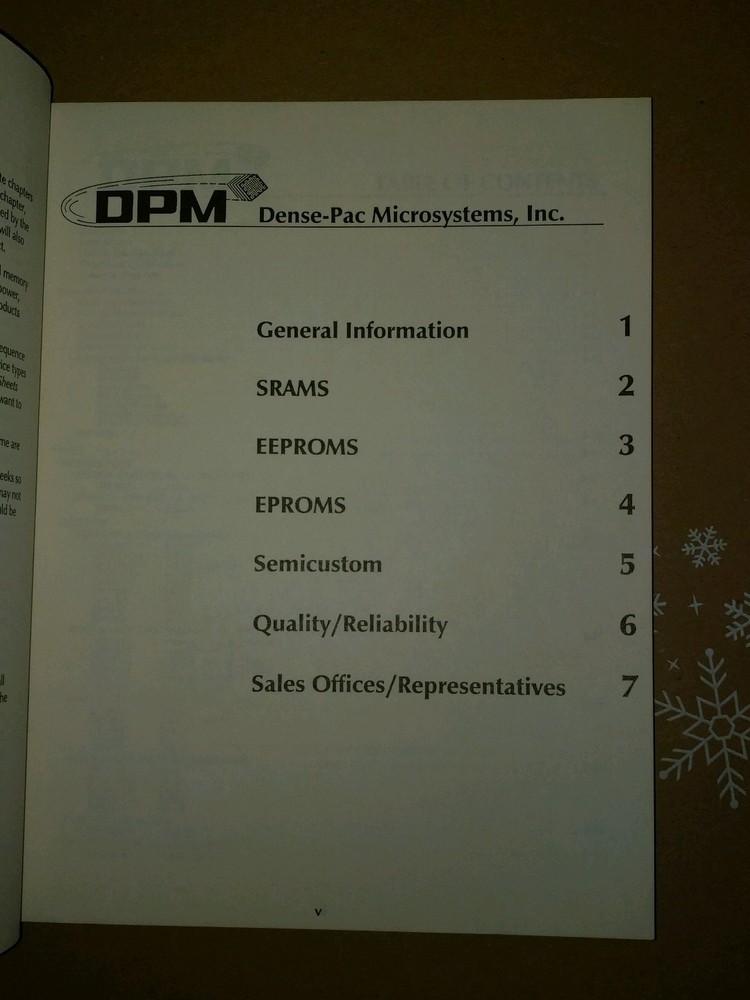 DPM Dense PAC Microsystems Data Book 1988 1989