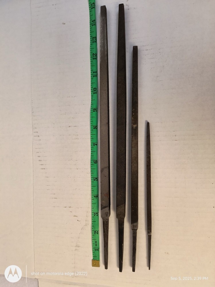 Square Metal Files Lot 4 Various