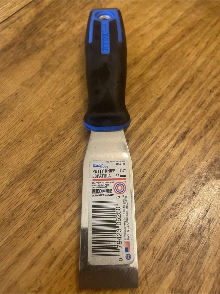 Hyde Tools Putty Knife 1.25” Hammer Head  Model 06250